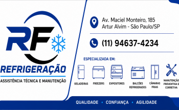RF Refrigeração Assistência Técnica em Artur alvim