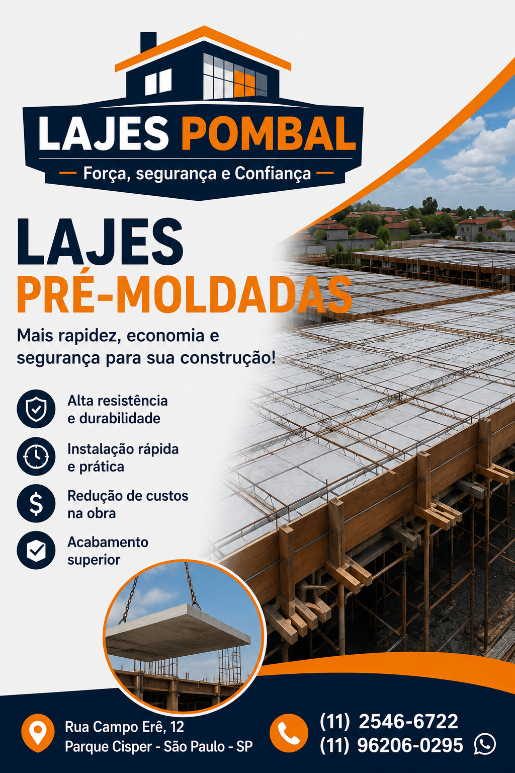 Lajes Pombal - Lajes Na Zona Leste