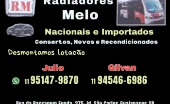 Radiadores Melo na Zona Leste 