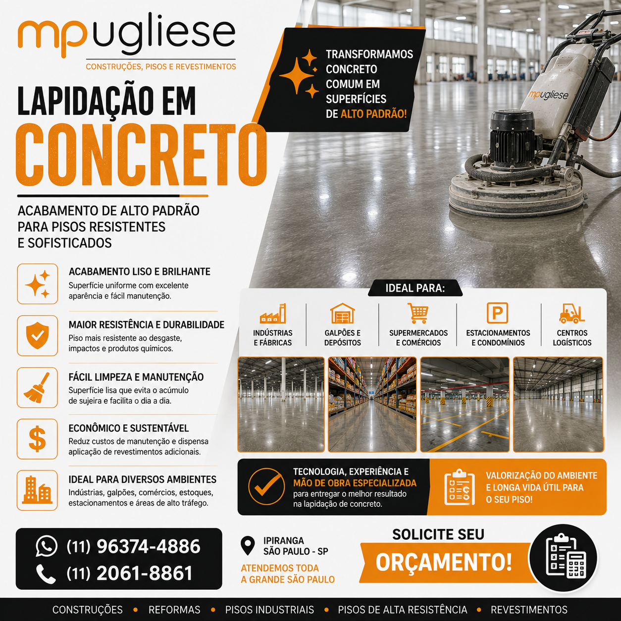 M Pugliese Lapidação em Concreto