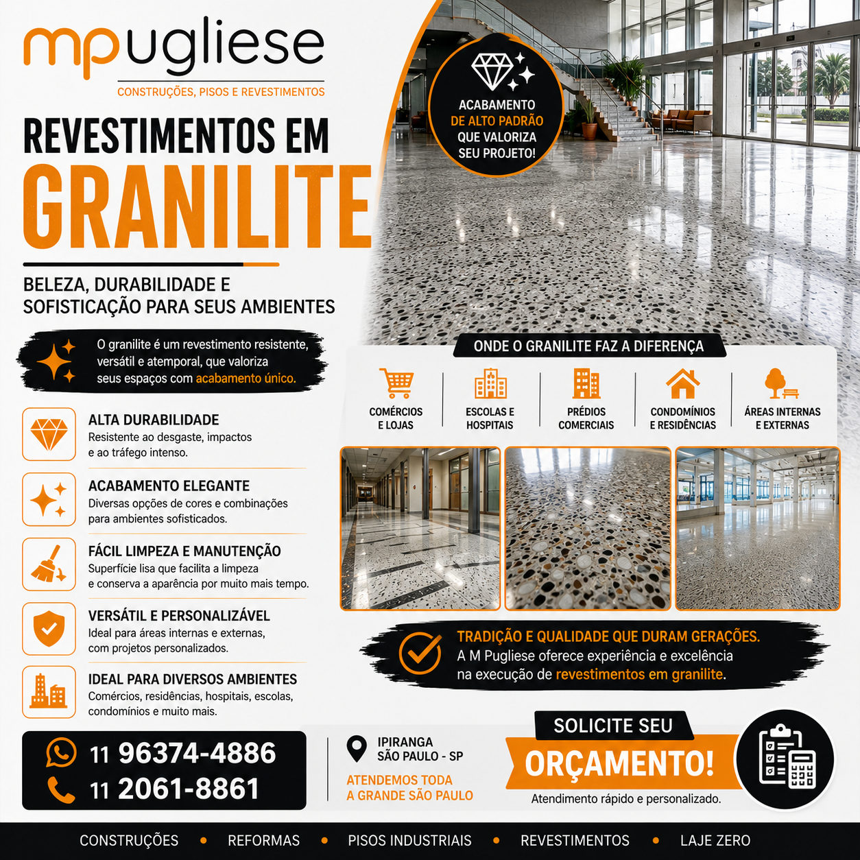 M Pugliese Revestimento em Granilite