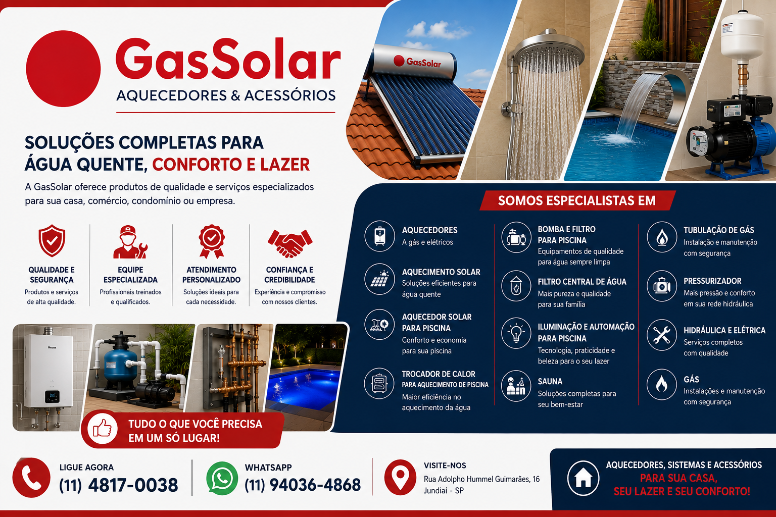 GasSolar Aquecedores e Acessórios em Jundiai