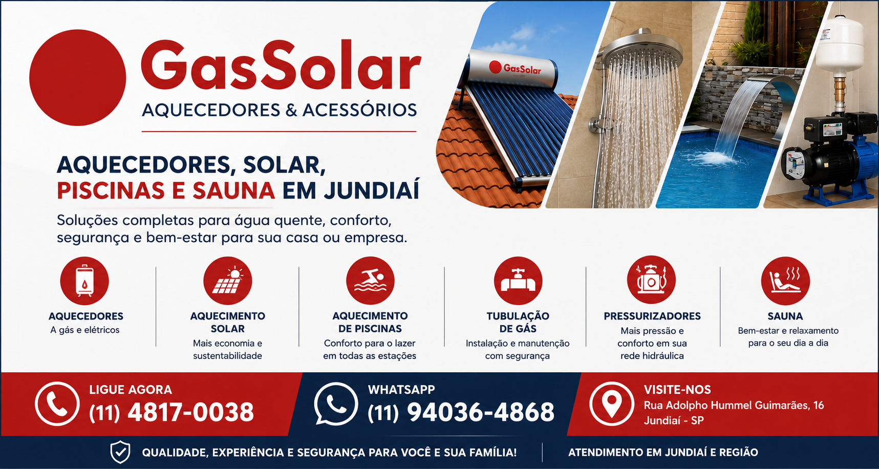 GasSolar Aquecedores e Acessórios em Jundiai