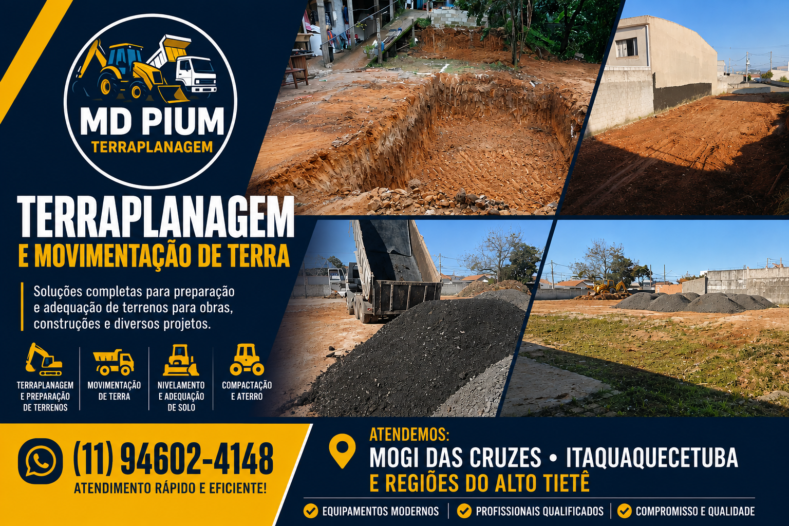 MD PIUM Terraplanagem em Mogi das Cruzes