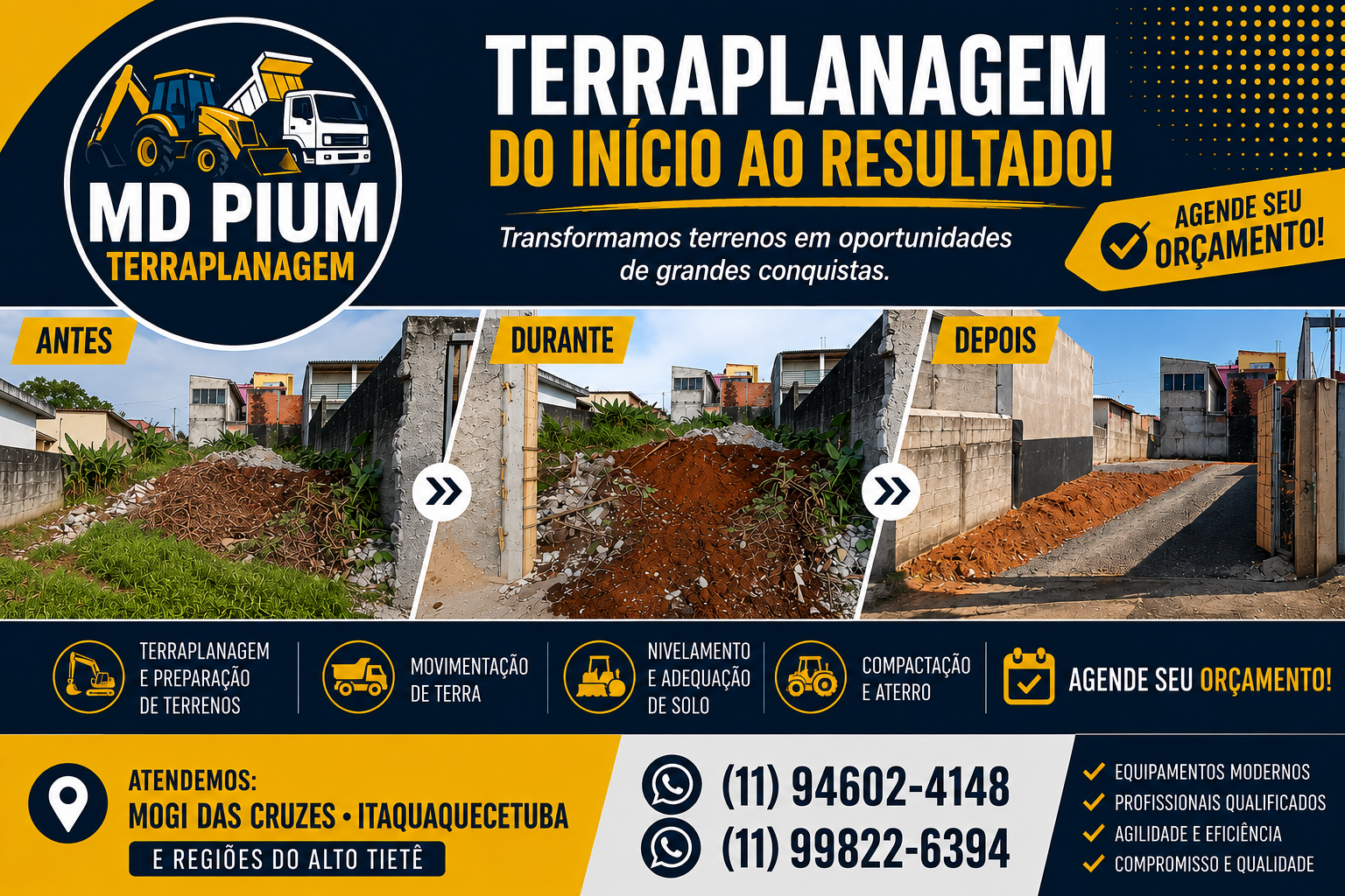 MD PIUM Terraplanagem em Mogi das Cruzes