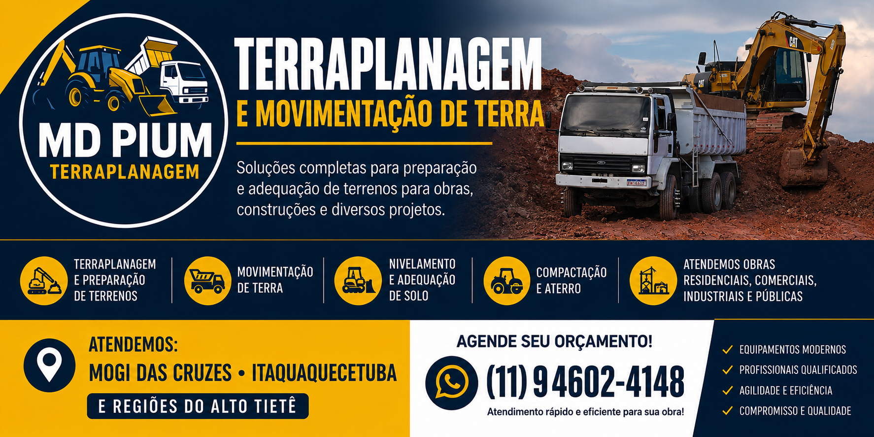 MD PIUM Terraplanagem em Mogi das Cruzes