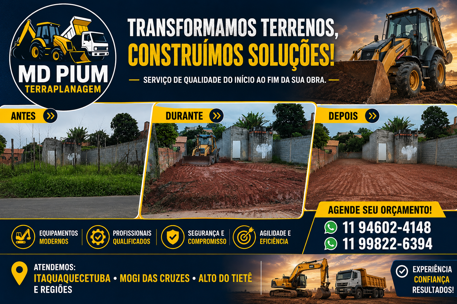 MD PIUM Terraplanagem em Mogi das Cruzes
