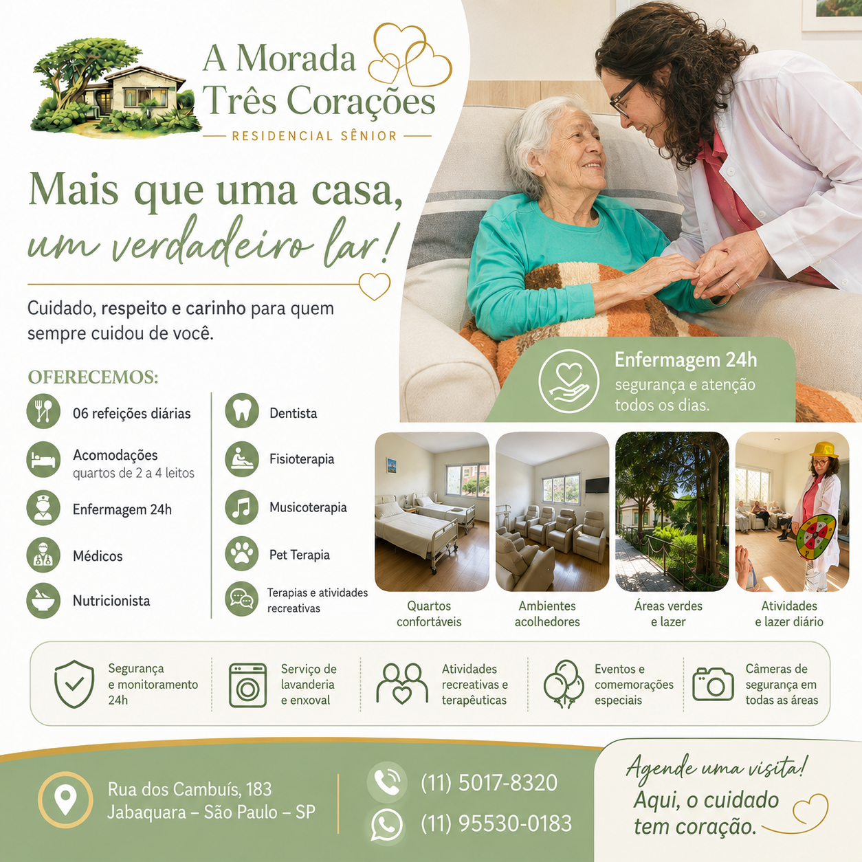 A Morada Três Corações Casa de Repouso Na Zona Sul