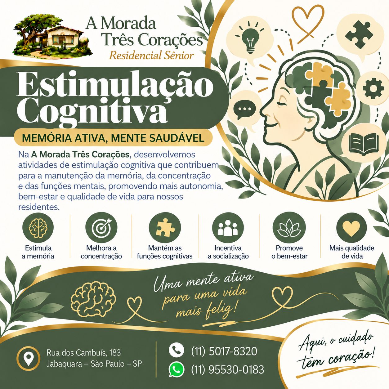 A Morada Três Corações Casa de Repouso Na Zona Sul