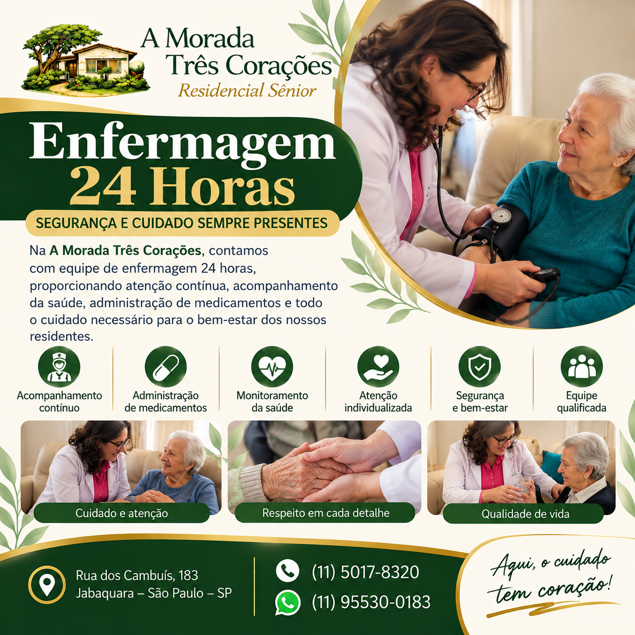 A Morada Três Corações Casa de Repouso no Jabaquara