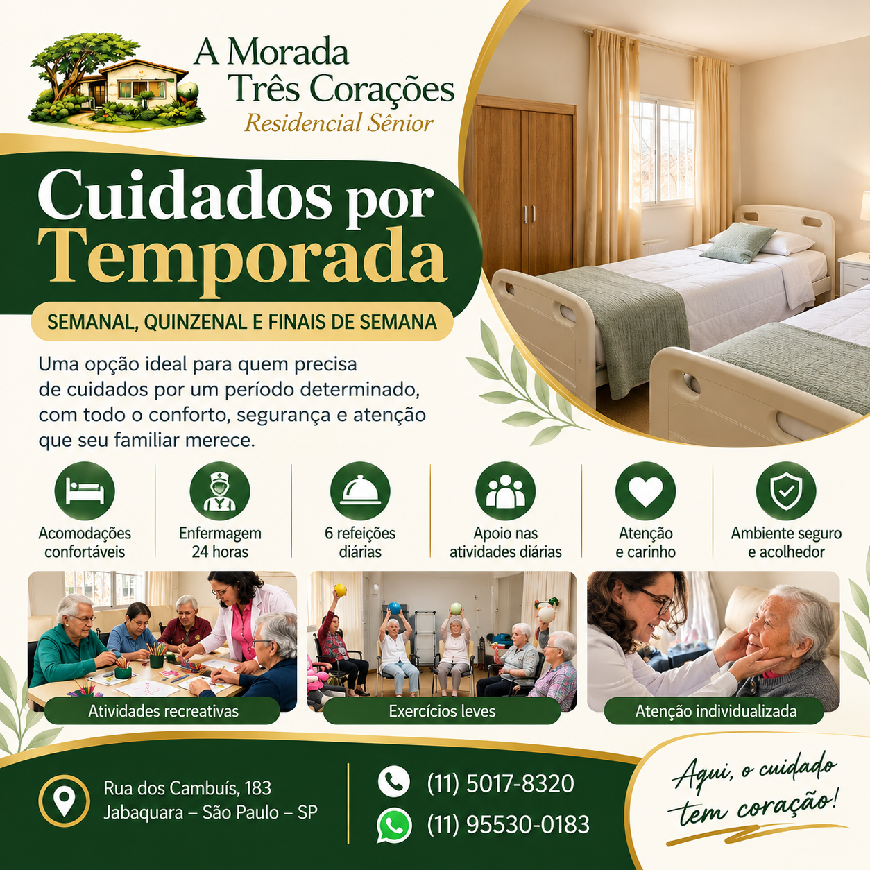 A Morada Três Corações Casa de Repouso no Jabaquara