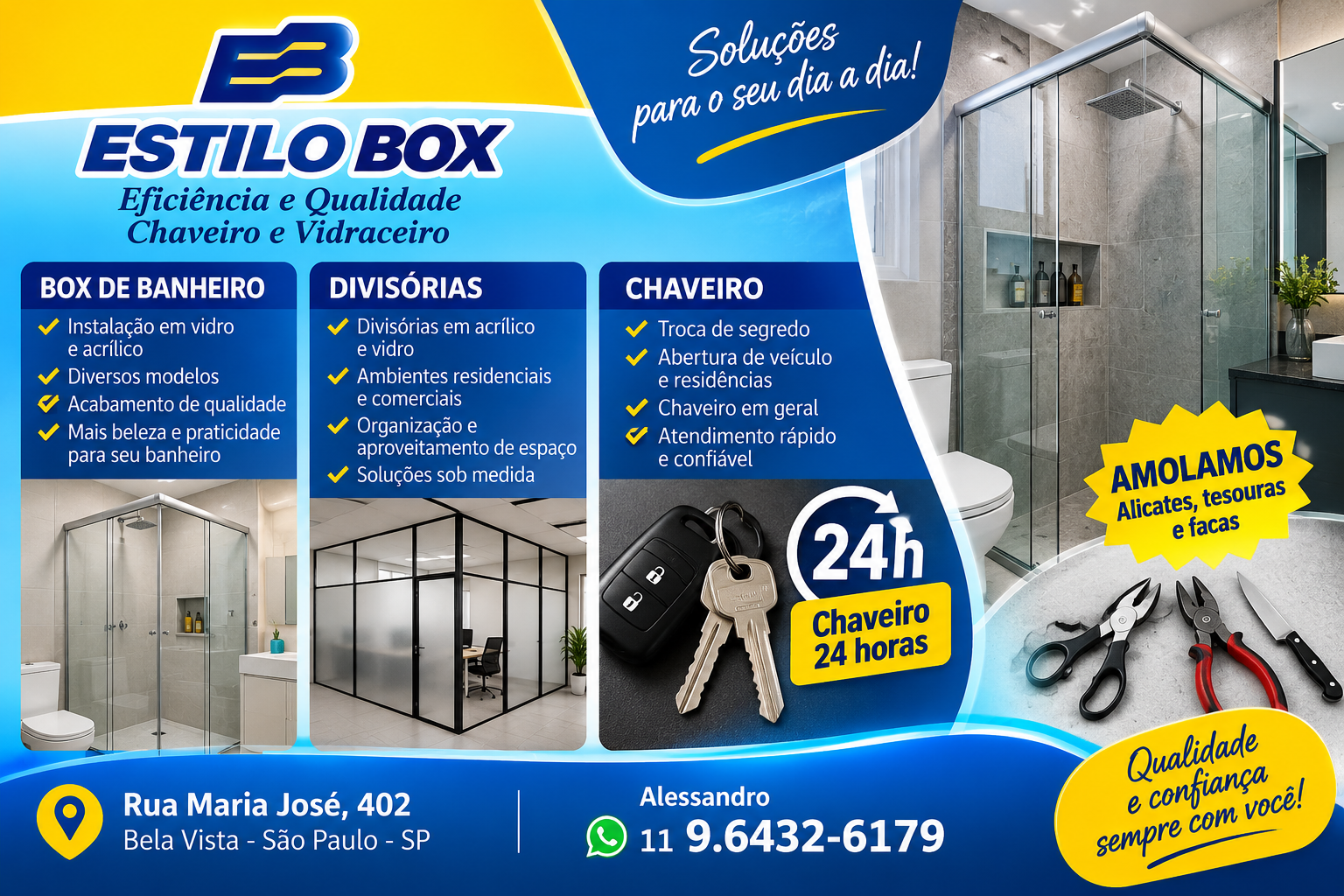 Estilo Box Vidraçaria na Bela Vista