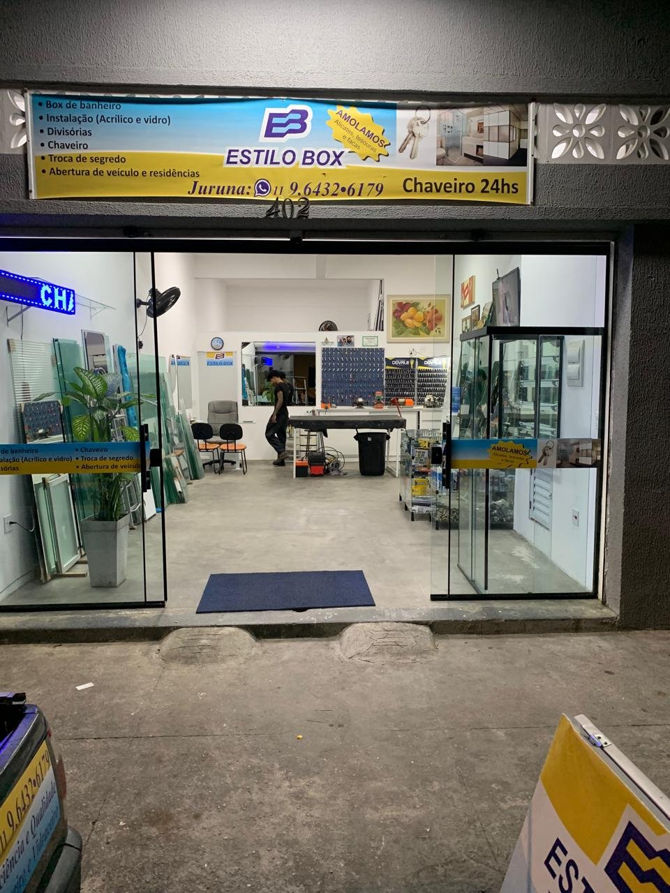 Estilo Box Vidraçaria e Chaveiro na Bela Vista