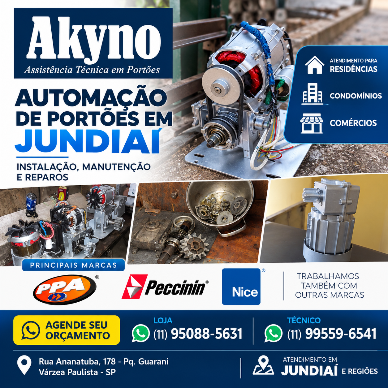 Akyno Portões – Conserto e Automação de Portões em Jundiaí