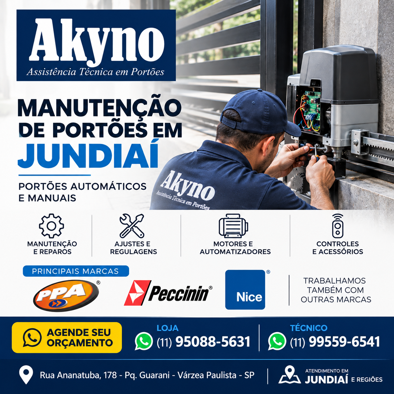 Akyno Portões – Conserto e Automação de Portões em Jundiaí