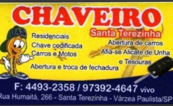 CHAVEIRO SANTA TEREZINHA em Várzea Paulista/Jundiaí