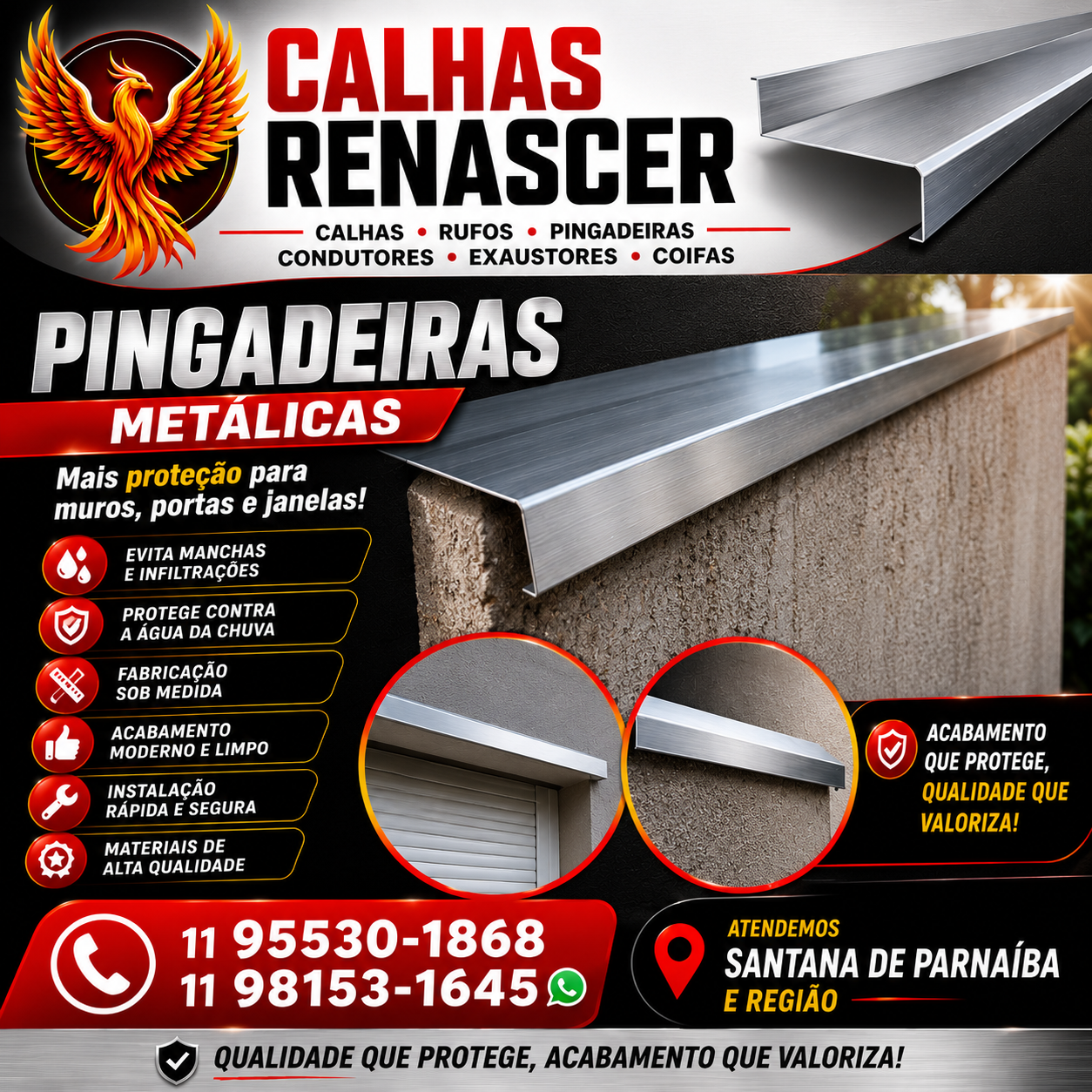 CALHAS RENASCER - Calhas em Santana de Parnaíba