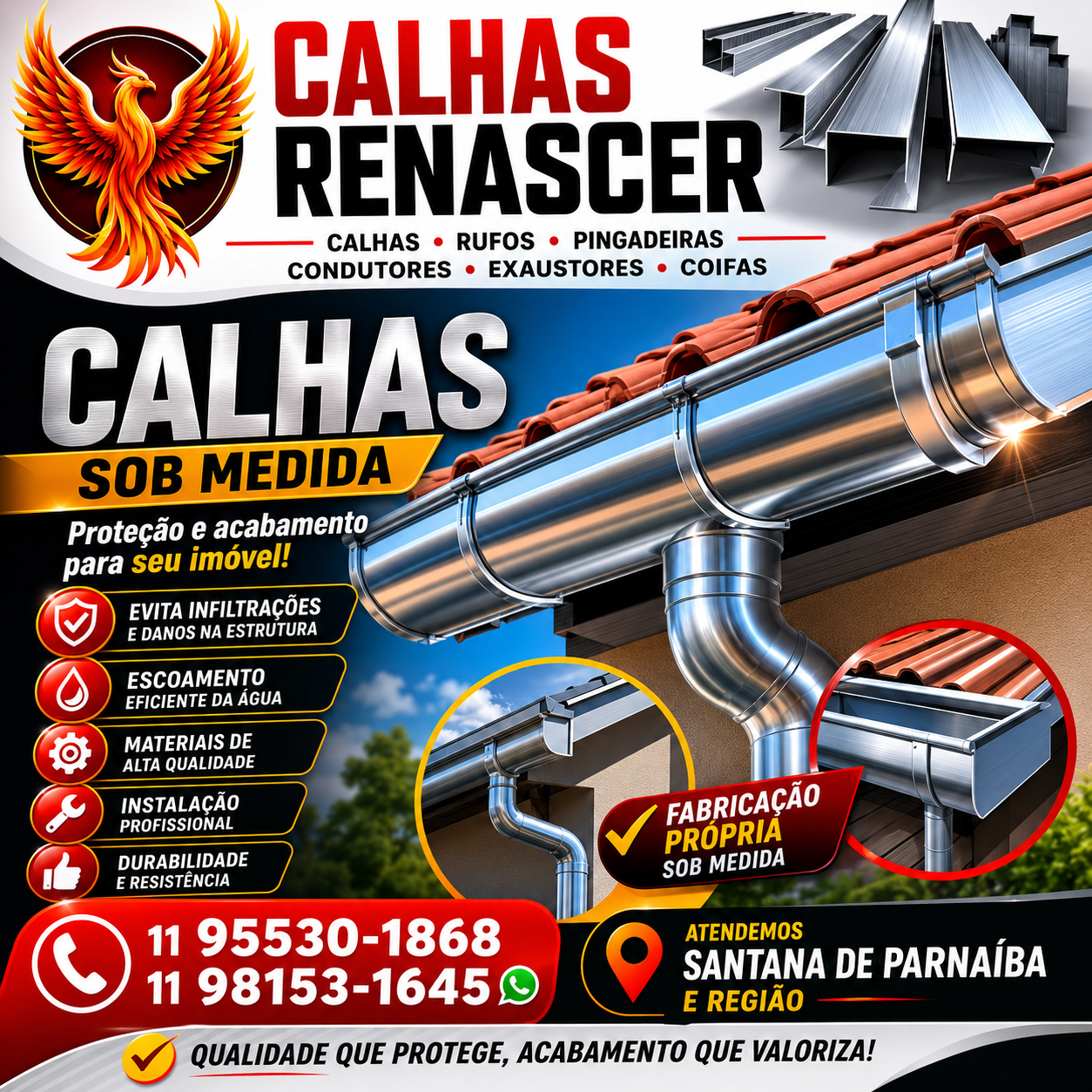 CALHAS RENASCER - Calhas em Santana de Parnaíba