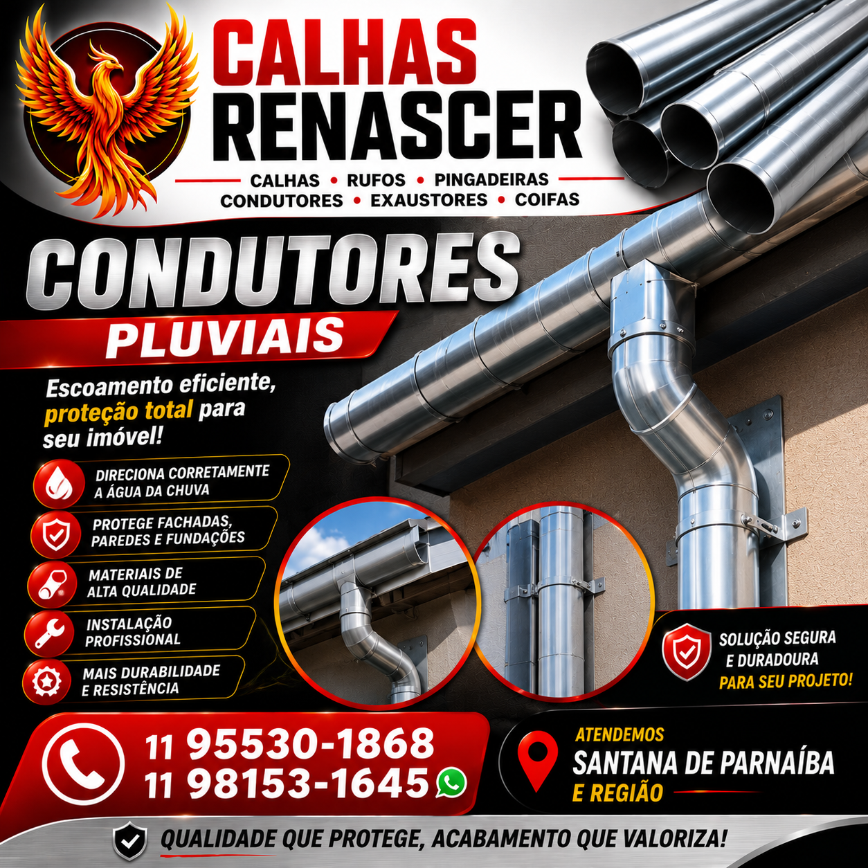 CALHAS RENASCER - Calhas em Santana de Parnaíba