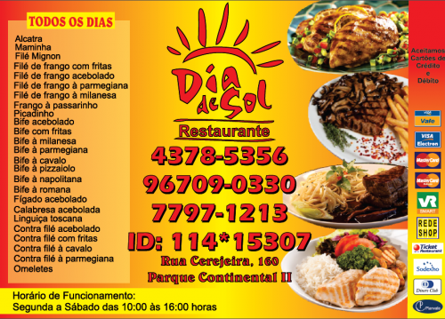 Restaurante dia de Sol - em Guarulhos