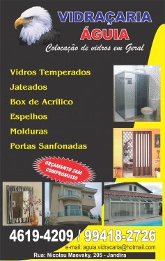 VIDRAÇARIA ÁGUIA - Vidraçaria em Jandira