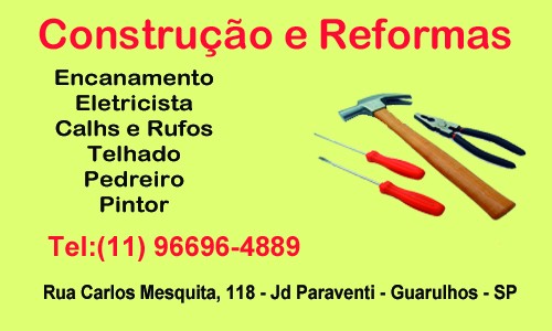 Construções e Reformas em Guarulhos