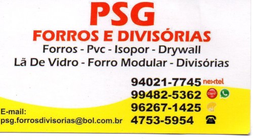 PSG Forros e Divisórias