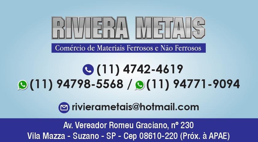 Riviera Metais em Suzano