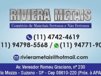 Riviera Metais em Suzano